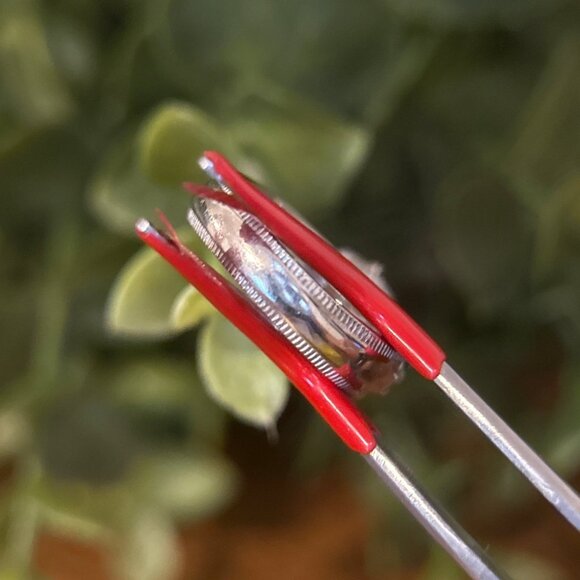 Victorian Style Large Cz Silver 925 Ring - Picture 7 of 11